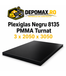 Plexiglas Negru 8135 PMMA turnat 3 x 2050 x 3050 mm